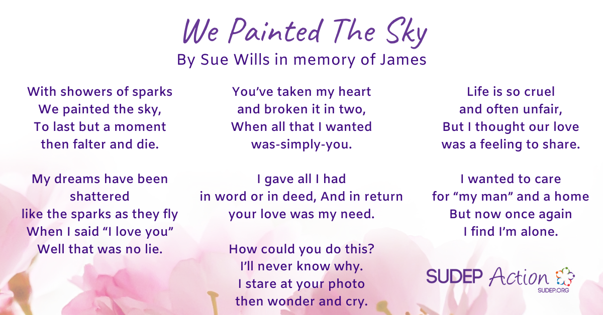 We Painted The Sky By Sue Wills in memory of James 